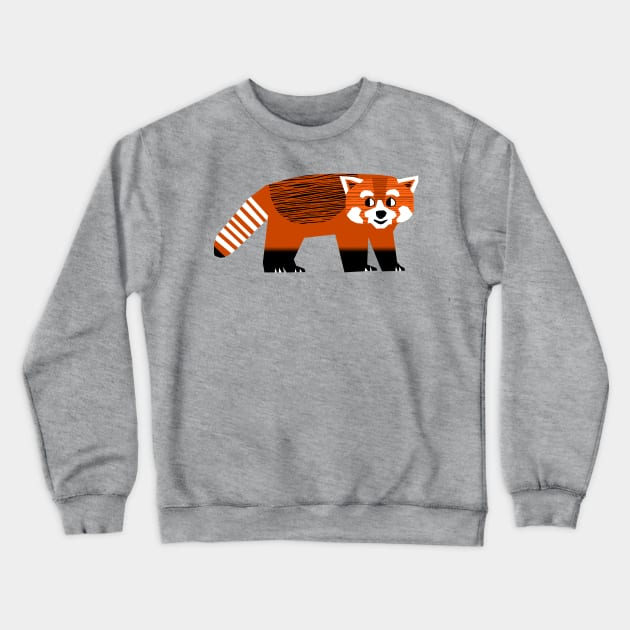 Red Panda Crewneck Sweatshirt by wacka